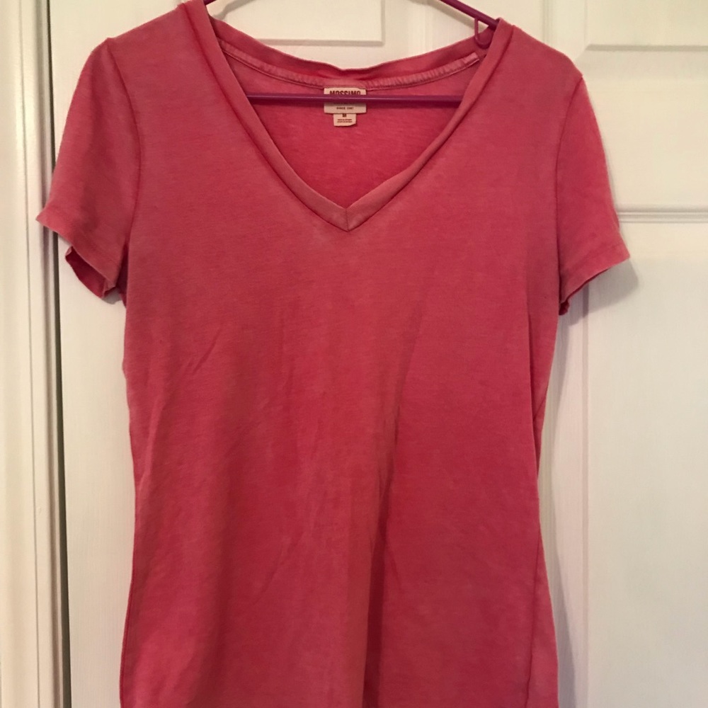 Mossimo Supply Co. Pink, V-neck Tee.